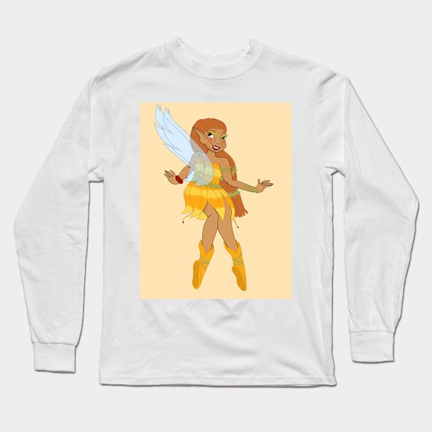 Fairy 04 Long Sleeve T-Shirt by MidnightBlueDesigns